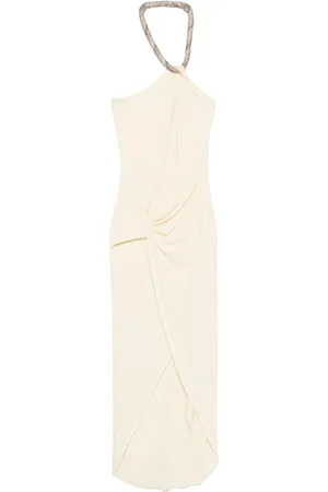 AMEN Draped-detailing maxi dress