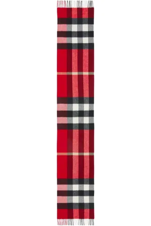Burberry The Classic Check-pattern fringed-trim scarf