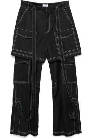 OFF-WHITE Stitch Twill Samurai cargo trousers