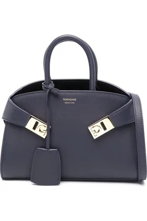 Salvatore Ferragamo Logo-print leather tote bag