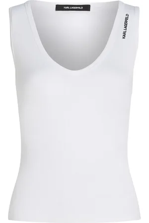 Karl Lagerfeld Ribbed tank top