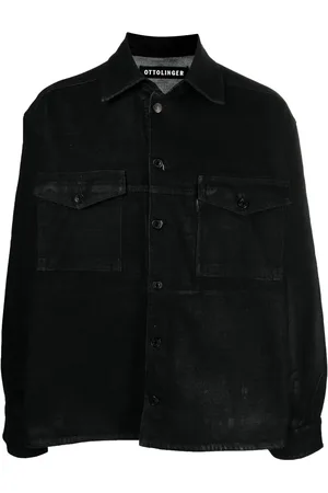 OTTOLINGER Logo-patch oversize denim shirt