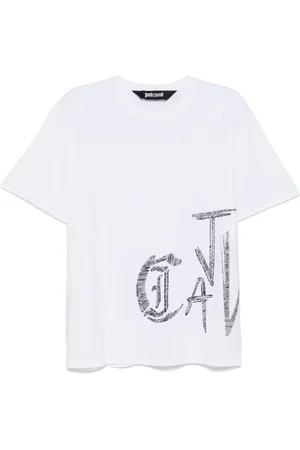 Roberto Cavalli Logo-stamp T-shirt