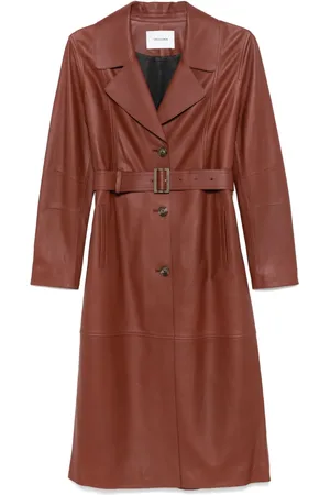 YVES SALOMON Leather coat