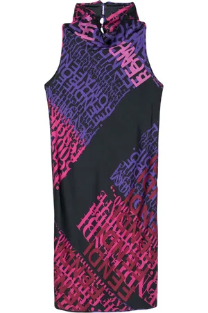 Fendi 2000s logo-print silk dress
