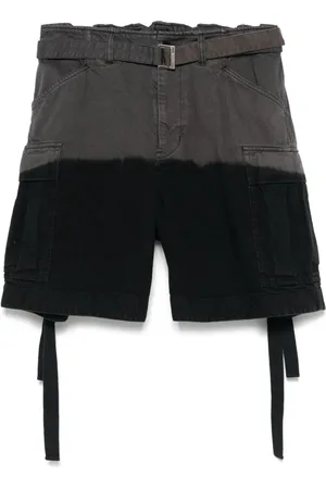 SACAI Garment-dyed cargo shorts