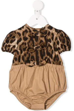 Dolce & Gabbana Leopard-print poplin romper