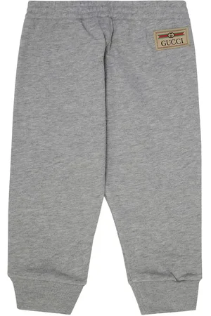 Gucci Logo-appliqué felted track pants