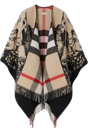 Burberry Equestrian Knight wool cape
