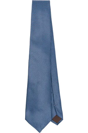 CANALI Patterned-jacquard silk tie