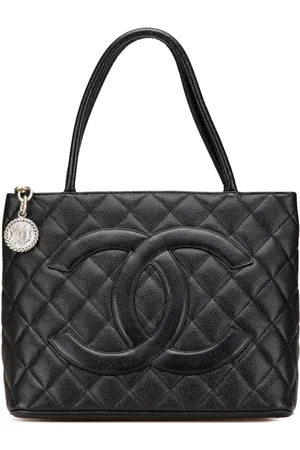 CHANEL 2000-2002 Caviar Medallion tote bag