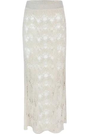 A PAPER KID Knitted midi skirt