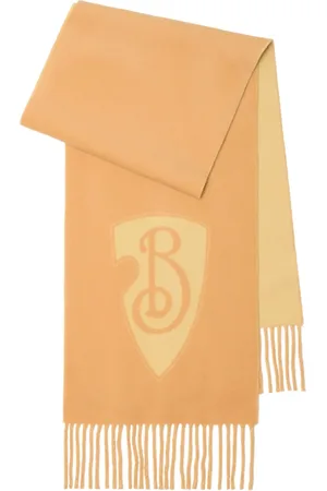 Burberry B Shield fringed scarf