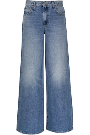 TWP Washed wide-leg jeans