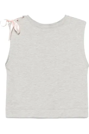 Repetto Ribbon-detail sleeveless top