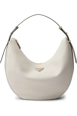 Prada Large Arqué leather shoulder bag
