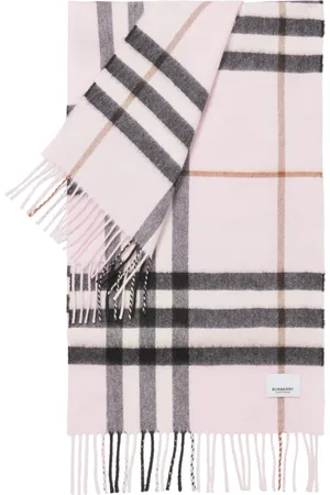 Burberry The Classic check-pattern fringed scarf