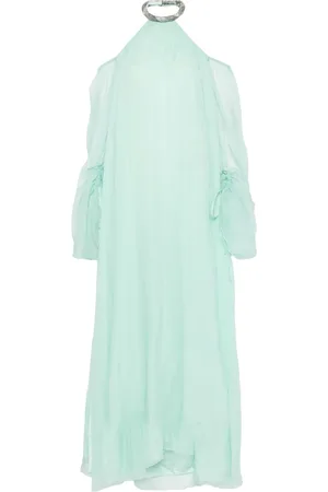 AMEN Silk chiffon maxi dress