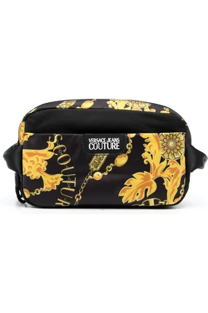 VERSACE Chain Couture printed wash bag