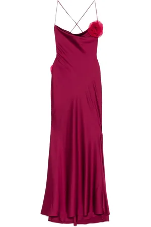Parlor Floral-appliqué maxi dress