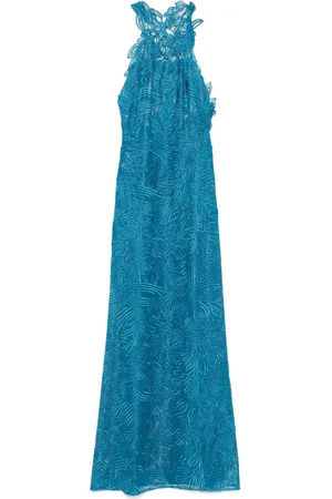 Alberta Ferretti Guipure-lace maxi dress