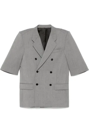 ALAINPAUL Double-breasted tailored blazer