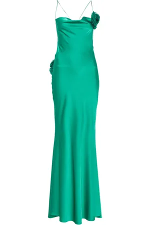 Parlor Floral-appliqué maxi dress