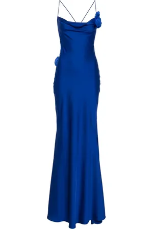 Parlor Floral-appliqué maxi dress