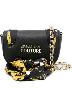 VERSACE Embellished faux-leather mini bag