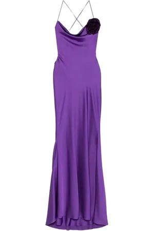 Parlor Floral-appliqué maxi dress