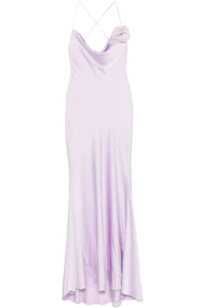 Parlor Floral-appliqué maxi dress