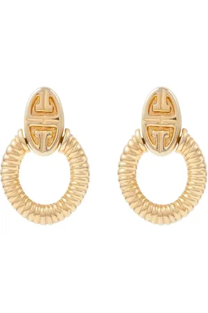 Givenchy 1980s engraved 4G clip-on earrings