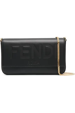 Fendi Logo-debossed clutch bag
