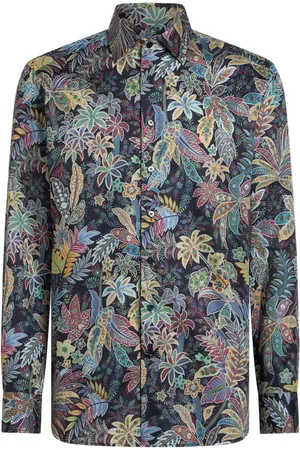 Etro Botanical-print cotton shirt