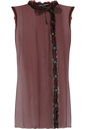 Dolce & Gabbana 2000s sheer sleeveless top
