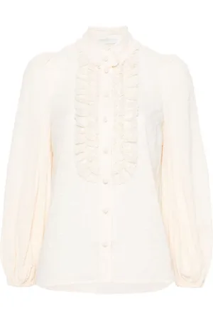 ZIMMERMANN Ruffle-detail cotton top