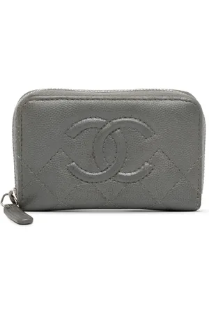 CHANEL 2017-2018 CC Caviar Zip coin pouch