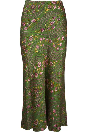 VERONICA BEARD Clover floral-print maxi skirt