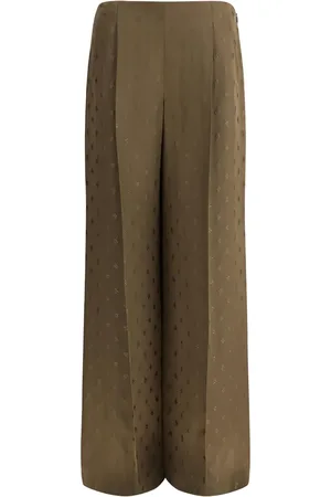 Fendi Floral-jacquard trousers