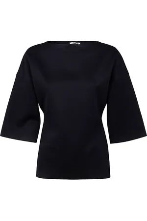 Auralee Slash-neck top