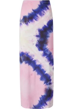 Paco rabanne Tie dye-print maxi skirt