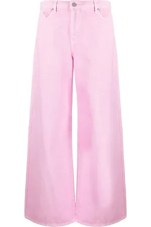Karl Lagerfeld High-waisted wide-leg jeans