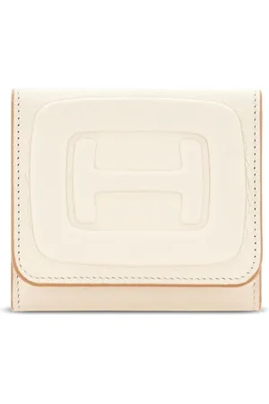 Hogan Logo-embossed leather bi-fold wallet