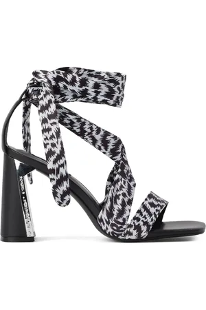 Karl Lagerfeld Masque 90mm scarf-wrap sandals