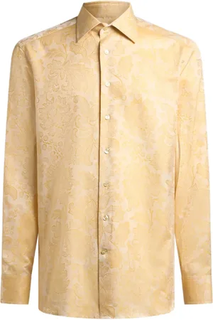 Etro Paisley-jacquard cotton shirt