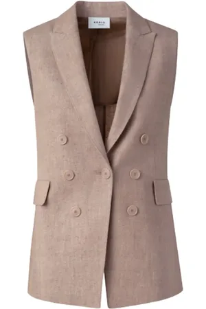 AKRIS Double-breasted sleeveless blazer