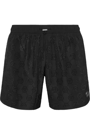 Philipp Plein Logo-embossed swim shorts