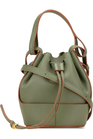 Loewe 2021 Mini Leather Balloon bucket bag