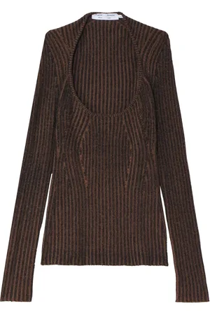 Proenza Schouler Plaited rib scoop neck jumper