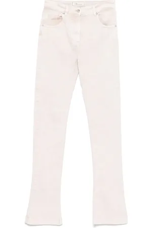 BLUMARINE Logo-patch jeans